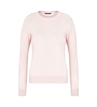 Armani Exchange Roze trui met ronde hals