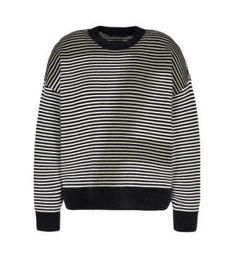 Armani Exchange Sweater med rund hals, sort