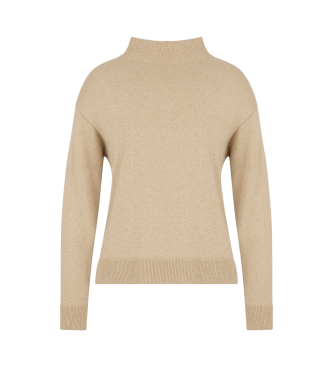 Armani Exchange Maglione dolcevita beige