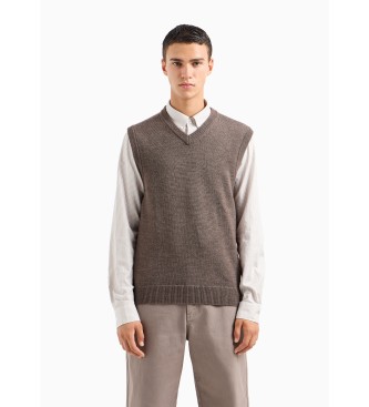 Armani Exchange Gilet pull-over marron