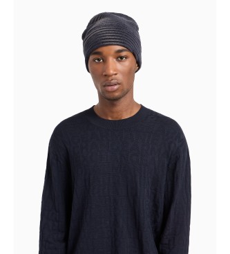 Armani Exchange Marineblauer Pullover mit Rundhalsausschnitt