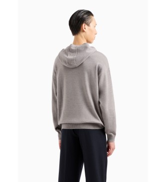 Armani Exchange Grauer Kapuzenpulli