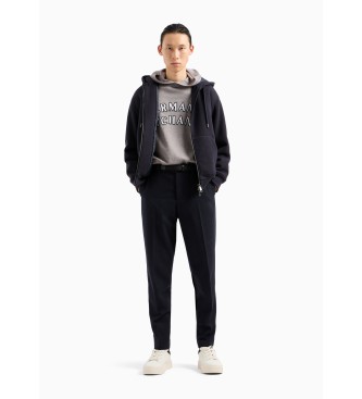 Armani Exchange Grauer Kapuzenpulli