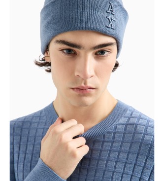 Armani Exchange Blue crew neck jumper