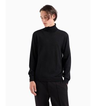 Armani Exchange Pull  col roul noir