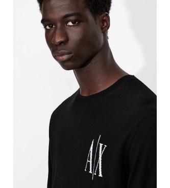 Armani Exchange Logo-trje sort