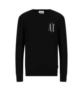 Armani Exchange Logo-Pullover schwarz