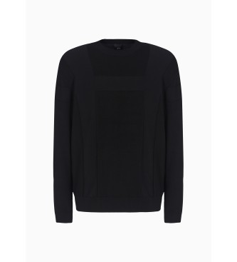 Armani Exchange Black crew neck jumper