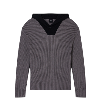 A|X Armani Exchange Hooded jumper dark grey
