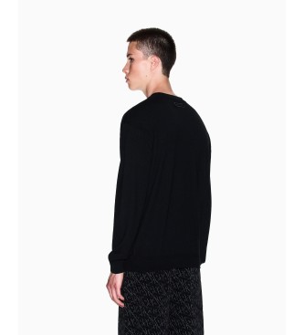 AIX Armani Exchange Maglia nera con design