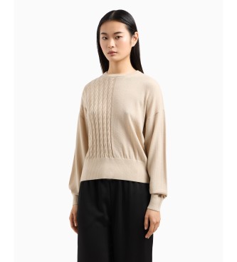 Armani Exchange Jersey Regular beige