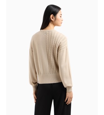 Armani Exchange Jersey Regular beige