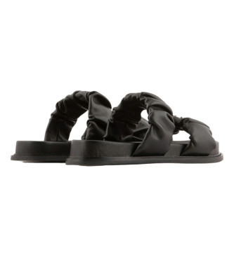 Armani Exchange Sandały z podwójnym paskiem w kolorze czarnym
