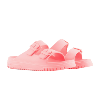 Armani Exchange Chanclas monobloque rosa