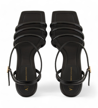 Armani Exchange Schwarze Sandaletten mit Absatz
