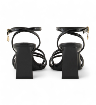 Armani Exchange Schwarze Sandaletten mit Absatz