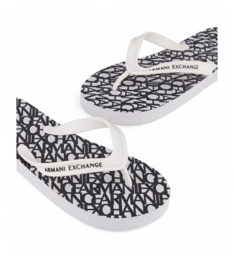 Armani Exchange Flip flops XDQ010 svart, vit