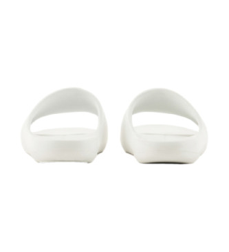 Armani Exchange White logo flip-flops