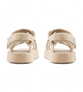Armani Exchange Beige sandaler med stropper