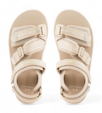 Armani Exchange Beige strappy sandals