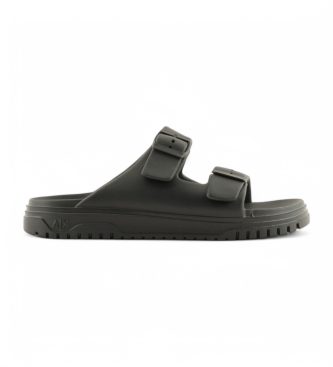 Armani Exchange Soul slide sandaler sort