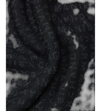 A|X Armani Exchange Foulard en jacquard avec logo noir