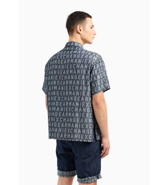 Armani Exchange Navy Twill Shirt