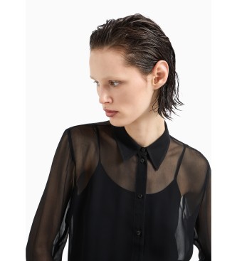 Armani Exchange Chiffon shirt ASV Black