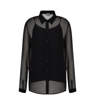 Armani Exchange Chiffon shirt ASV Black