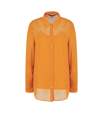 Armani Exchange Chiffonskjorte ASV orange