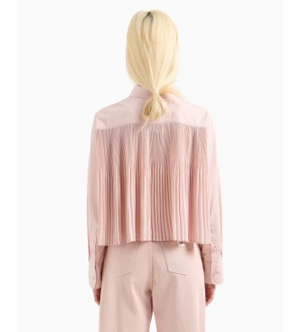 Armani Exchange Langrmet skjorte med drop shoulder pink