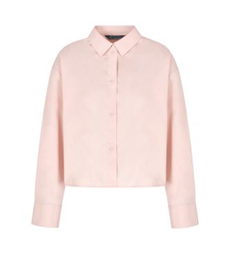 Armani Exchange Langrmet skjorte med drop shoulder pink