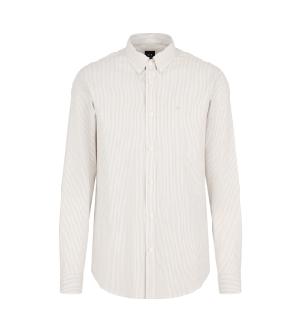 Armani Exchange Camisa de manga larga blanco