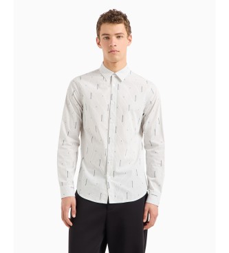 Armani Exchange Long Sleeve Shirt white