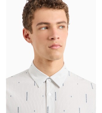 Armani Exchange Camisa De Manga Larga blanco