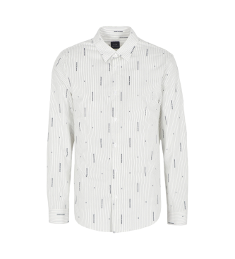 Armani Exchange Long Sleeve Shirt white