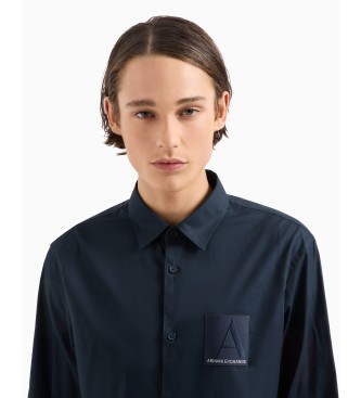 Armani Exchange Long sleeve navy shirt