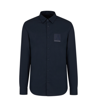 Armani Exchange Long sleeve navy shirt