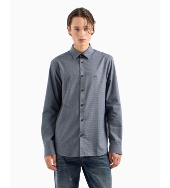 Armani Exchange Camisa de manga comprida cinzenta