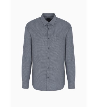 Armani Exchange Camisa de manga comprida cinzenta