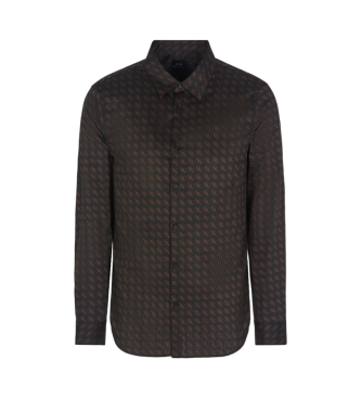 Armani Exchange Shirt lange mouw zwart