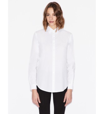 Armani Exchange Camicia in popeline bianco