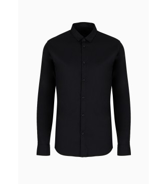 Armani Exchange Camicia classica nera