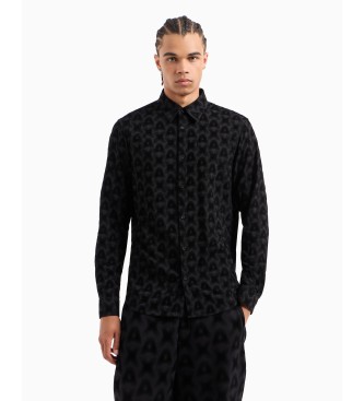 Armani Exchange Long sleeve shirt black