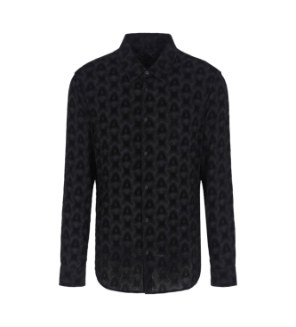 Armani Exchange Shirt lange mouw zwart