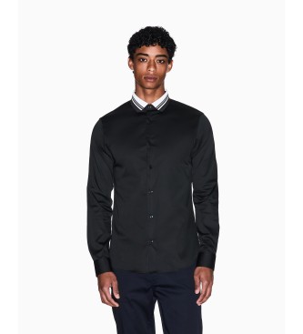 A|X Armani Exchange Rozciągliwa koszula w kolorze granatowym