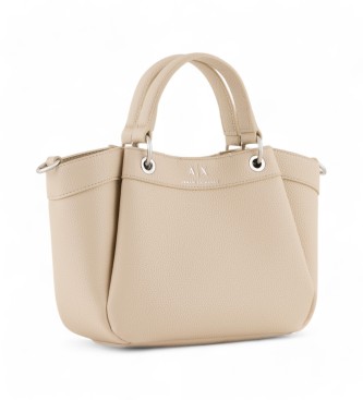 Armani Exchange Minimalistyczna beżowa torba