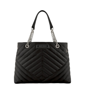 Armani Exchange Schwarze Einkaufstasche