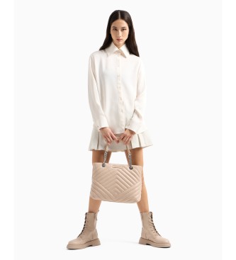Armani Exchange Borsa a catena color carne
