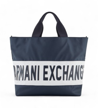 Armani Exchange Navy shopping bag